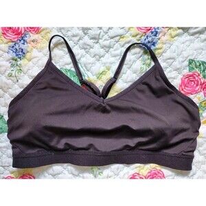 Athletic Works Women's Black Pullover Sports Bra Size XL (16-18) Mesh Back